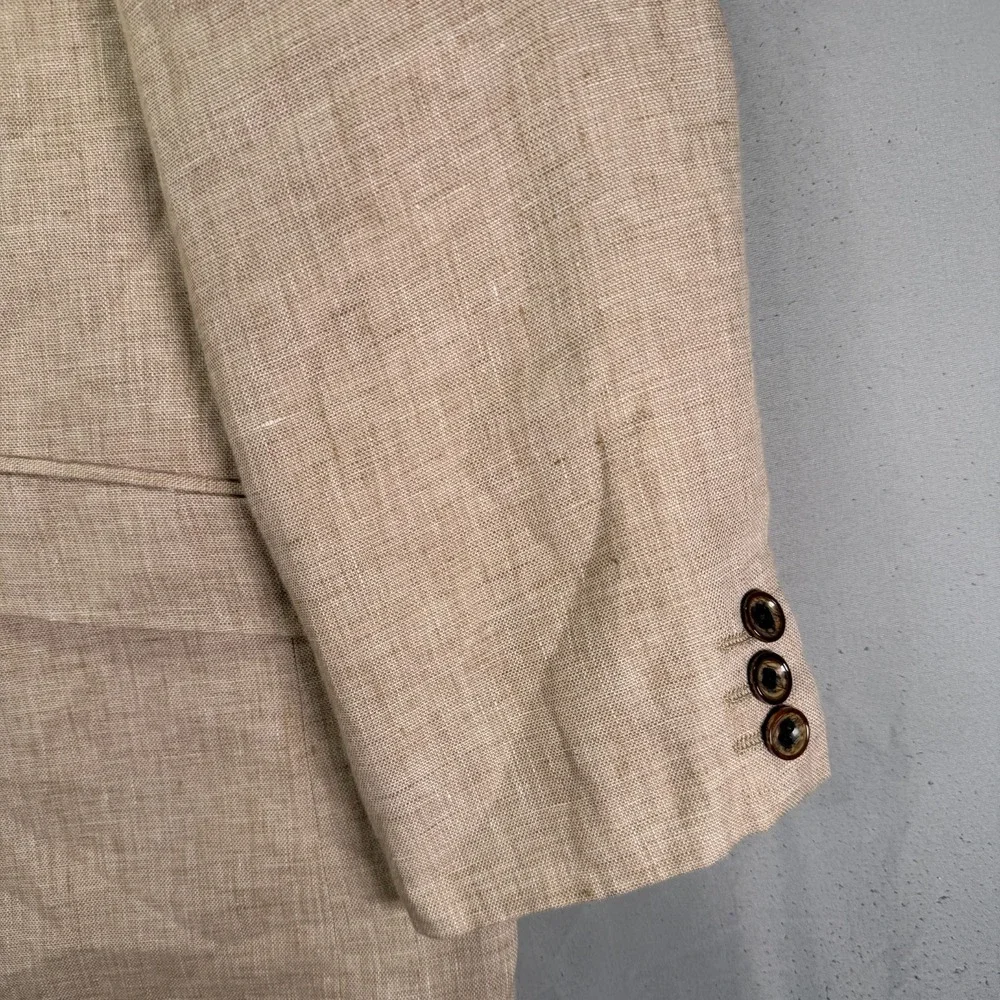 Baird McNutt Murano Linen Suit Blazer Jacket Large Trousers 36x28 Classic Fit